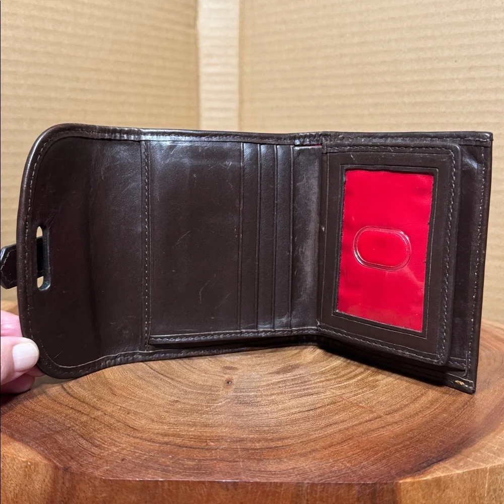 RARE VINTAGE DOONEY & BOURKE LEATHER ZEBRA PRINT WALLET - Picture 10 of 16